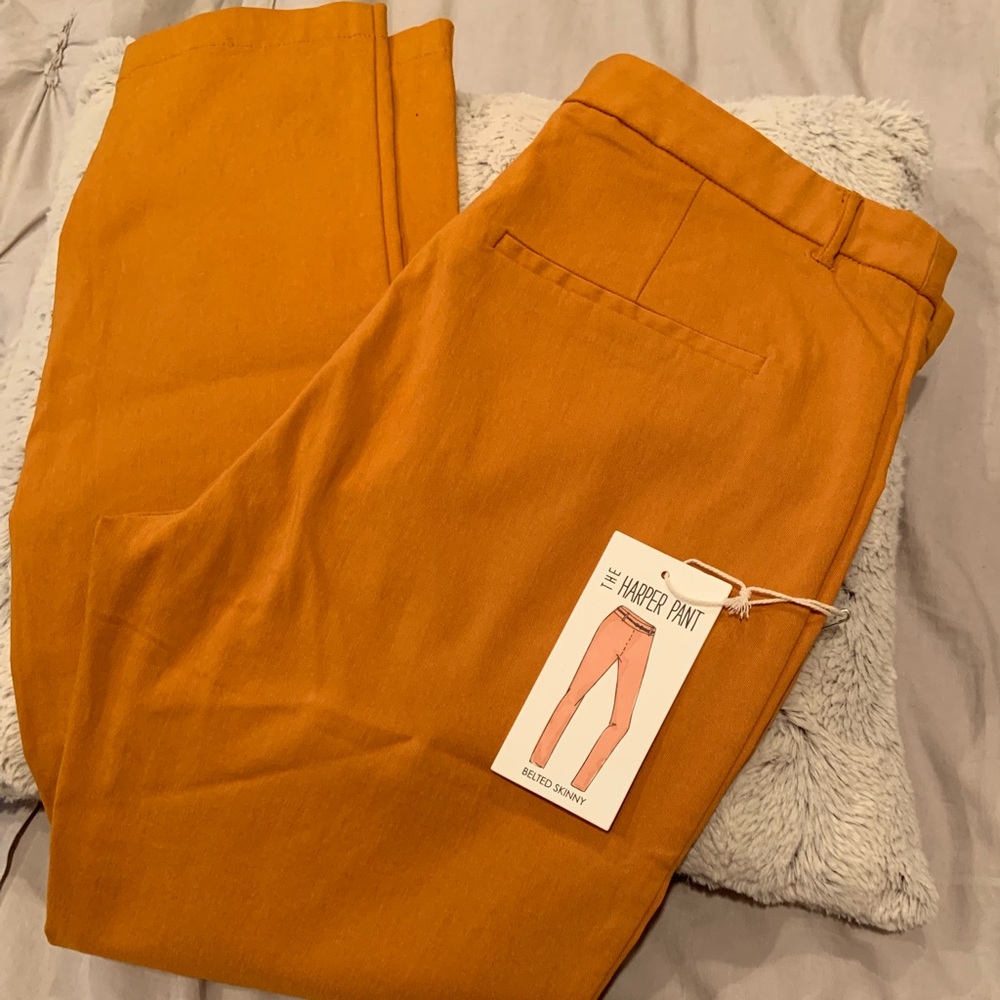 MUSTARD YELLOW SKINNY HARPER PANT